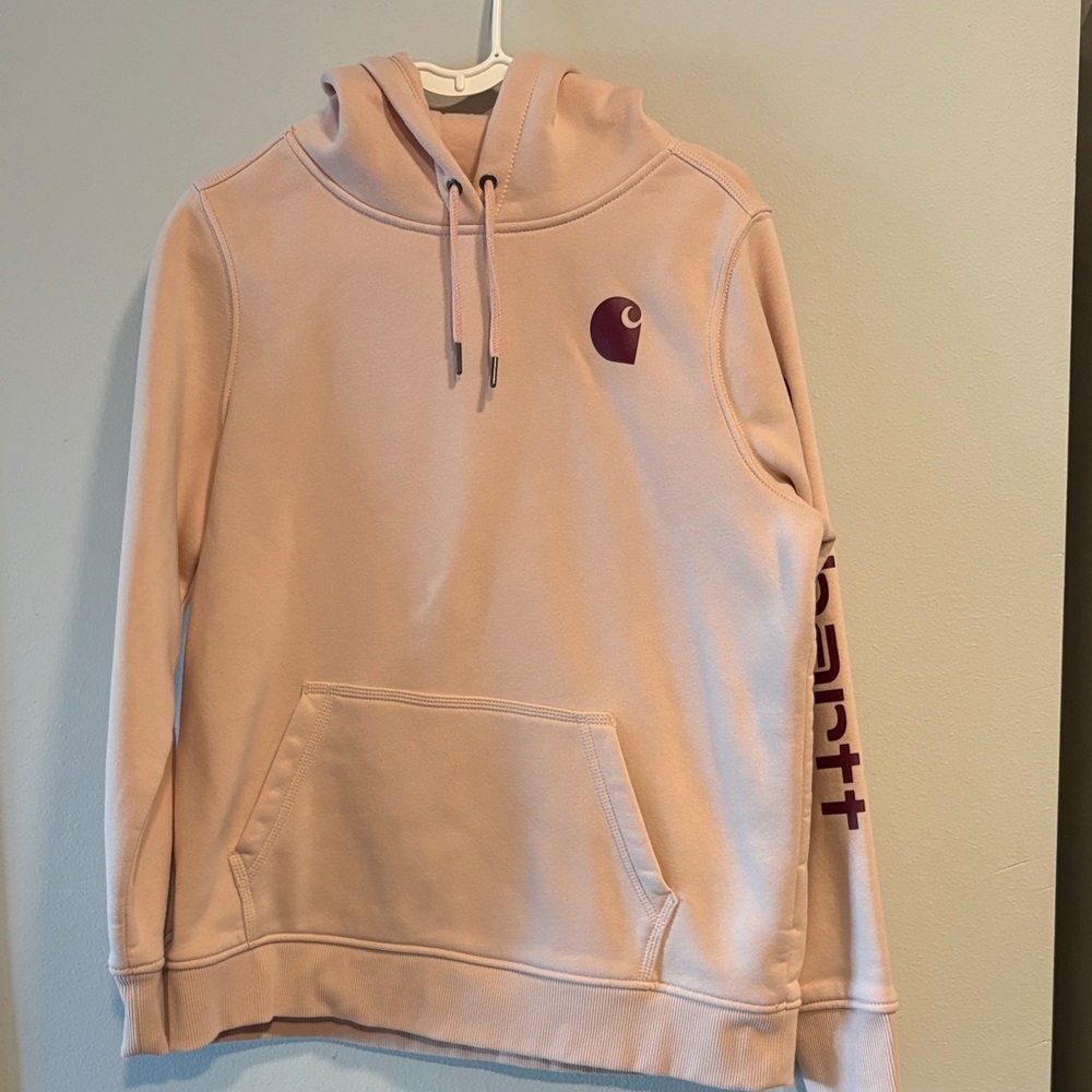 Carhartt Blush Hoodie with Logo
